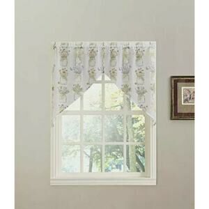 No.918 Eve's Garden LICTENBURG French Kitchen Curtain Swag Pair 54" x 38" floral